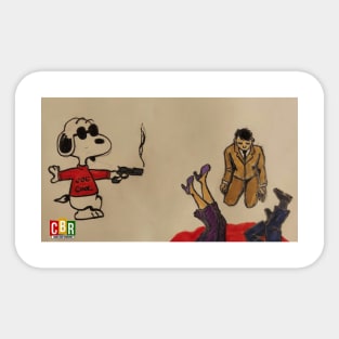 Joe Cool murdering The Wayne's Sticker